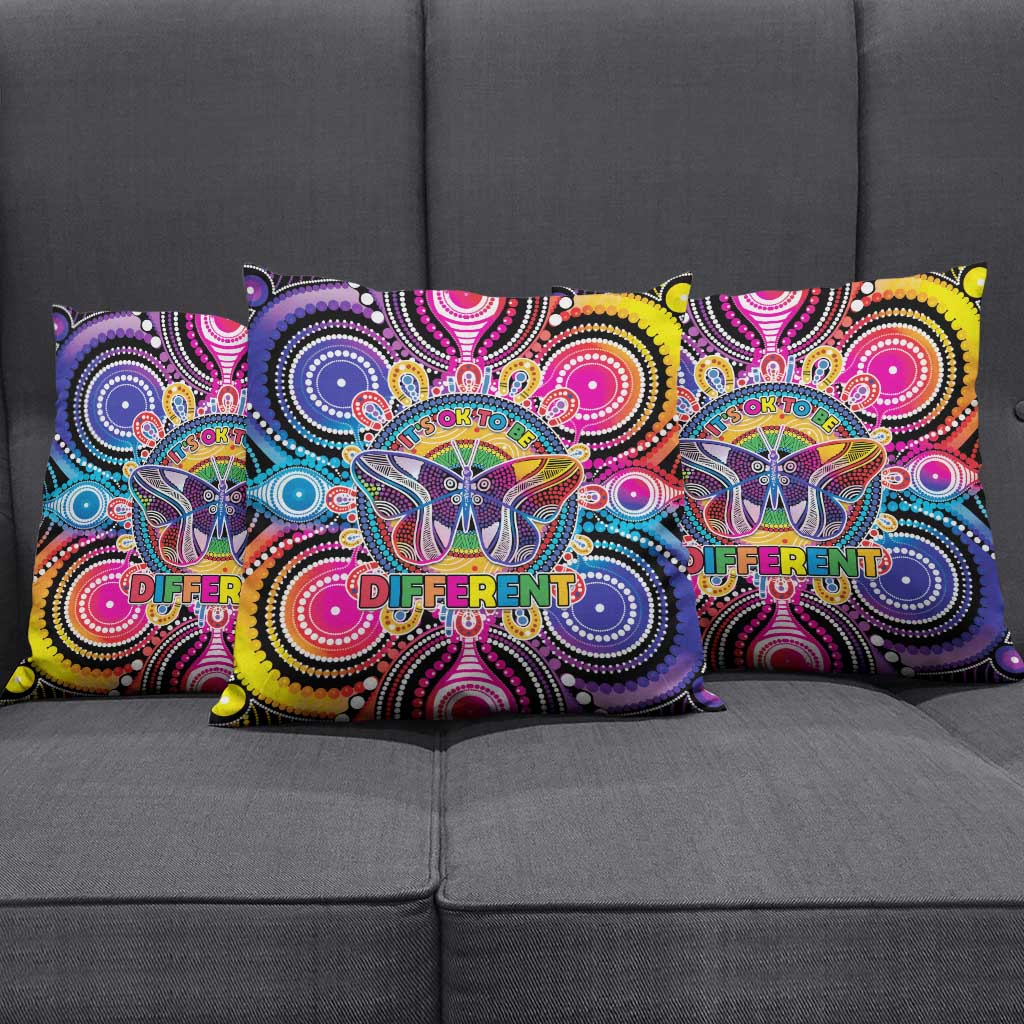 Australia Indigenous Autism Awareness Pillow Cover Its Okay To Be Different