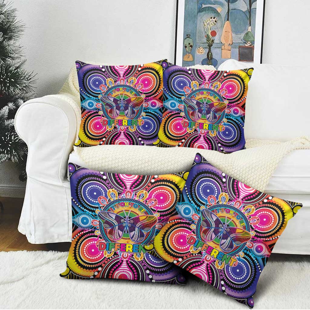 Australia Indigenous Autism Awareness Pillow Cover Its Okay To Be Different