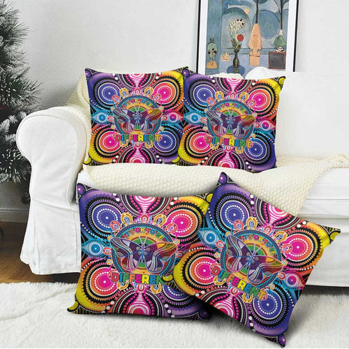 Australia Indigenous Autism Awareness Pillow Cover Its Okay To Be Different