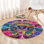 Australia Indigenous Autism Awareness Round Carpet Its Okay To Be Different