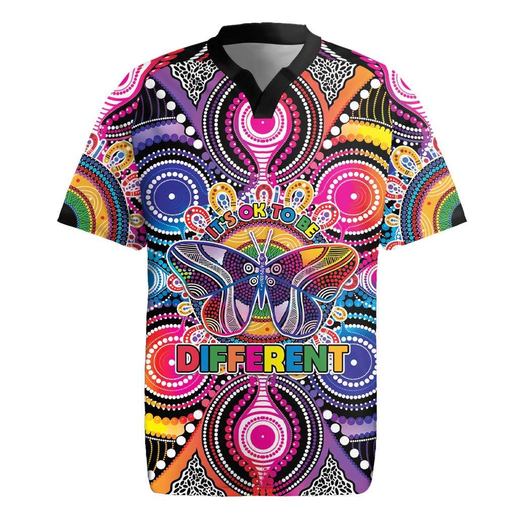 Australia Indigenous Autism Awareness Rugby Jersey Its Okay To Be Different