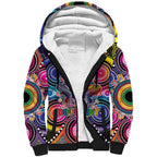 Australia Indigenous Autism Awareness Sherpa Hoodie Its Okay To Be Different