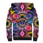 Australia Indigenous Autism Awareness Sherpa Hoodie Its Okay To Be Different
