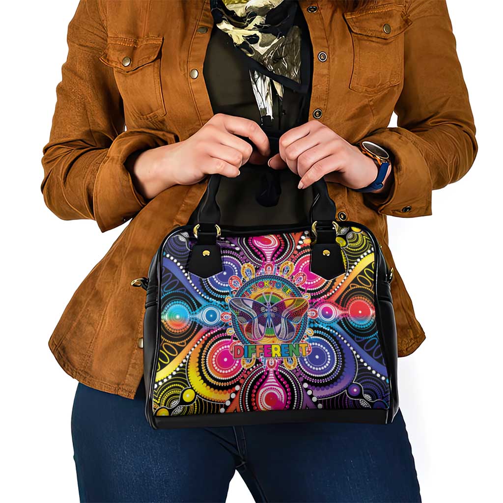 Australia Indigenous Autism Awareness Shoulder Handbag Its Okay To Be Different