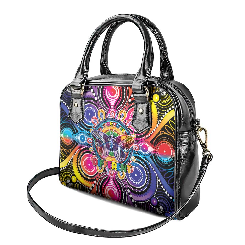 Australia Indigenous Autism Awareness Shoulder Handbag Its Okay To Be Different