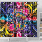 Australia Indigenous Autism Awareness Shower Curtain Its Okay To Be Different