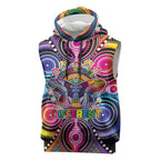 Australia Indigenous Autism Awareness Sleeveless Hoodie Its Okay To Be Different