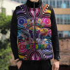 Australia Indigenous Autism Awareness Sleeveless Puffer Jacket Its Okay To Be Different