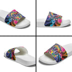 Australia Indigenous Autism Awareness Slide Sandals Its Okay To Be Different
