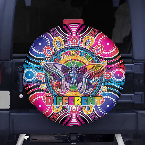 Australia Indigenous Autism Awareness Spare Tire Cover Its Okay To Be Different