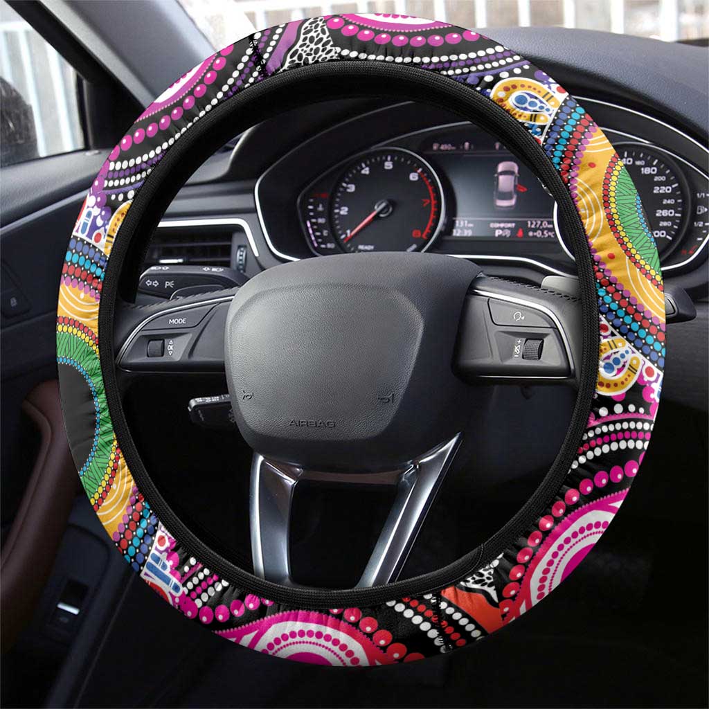 Australia Indigenous Autism Awareness Steering Wheel Cover Its Okay To Be Different