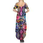 Australia Indigenous Autism Awareness Summer Maxi Dress Its Okay To Be Different