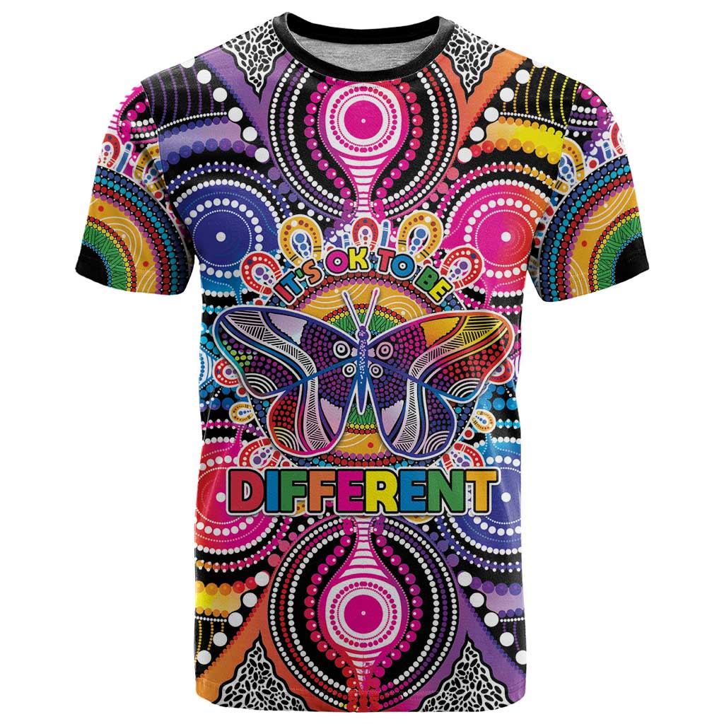 Australia Indigenous Autism Awareness T Shirt Its Okay To Be Different