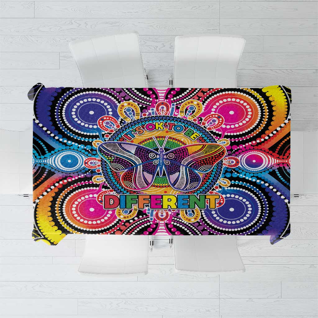 Australia Indigenous Autism Awareness Tablecloth Its Okay To Be Different