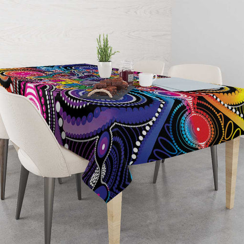 Australia Indigenous Autism Awareness Tablecloth Its Okay To Be Different