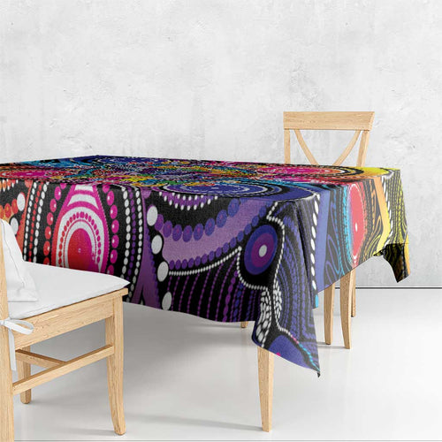 Australia Indigenous Autism Awareness Tablecloth Its Okay To Be Different