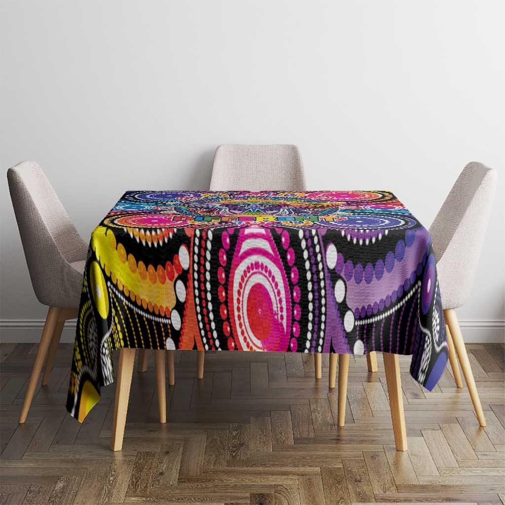 Australia Indigenous Autism Awareness Tablecloth Its Okay To Be Different