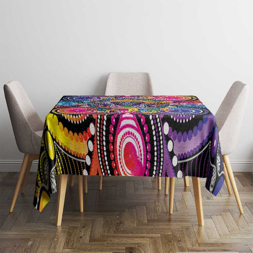 Australia Indigenous Autism Awareness Tablecloth Its Okay To Be Different