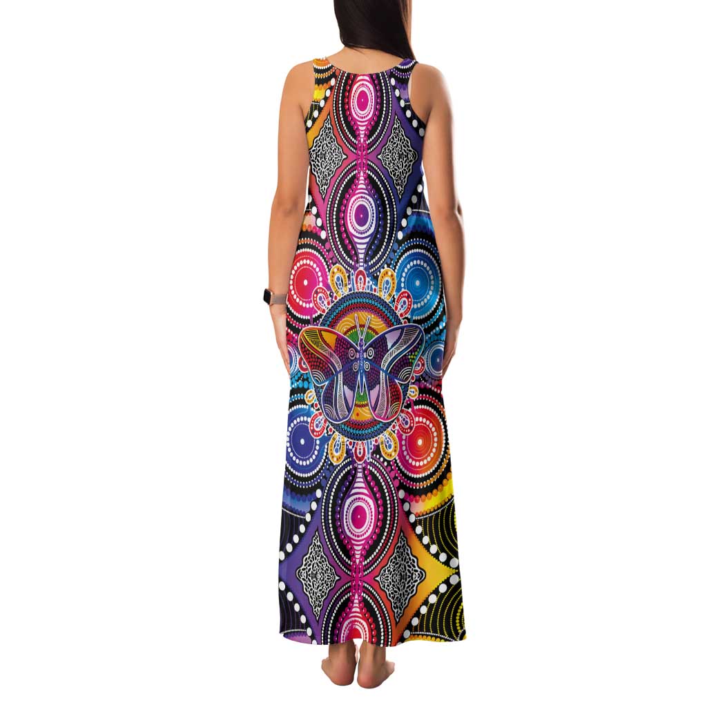 Australia Indigenous Autism Awareness Tank Maxi Dress Its Okay To Be Different