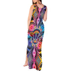 Australia Indigenous Autism Awareness Tank Maxi Dress Its Okay To Be Different