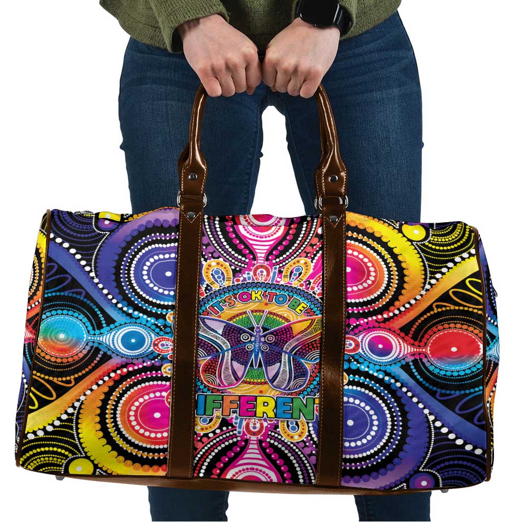 Australia Indigenous Autism Awareness Travel Bag Its Okay To Be Different