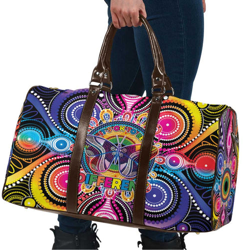 Australia Indigenous Autism Awareness Travel Bag Its Okay To Be Different