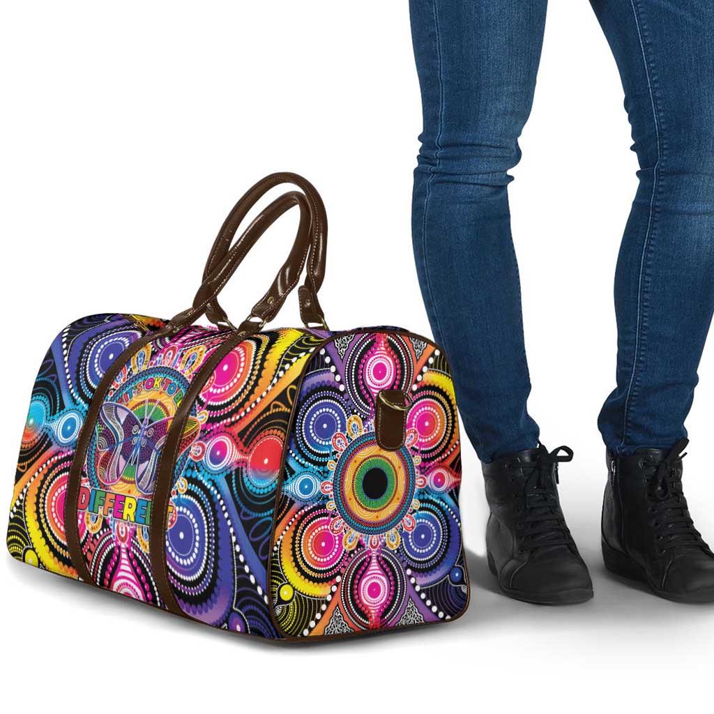 Australia Indigenous Autism Awareness Travel Bag Its Okay To Be Different