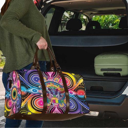 Australia Indigenous Autism Awareness Travel Bag Its Okay To Be Different