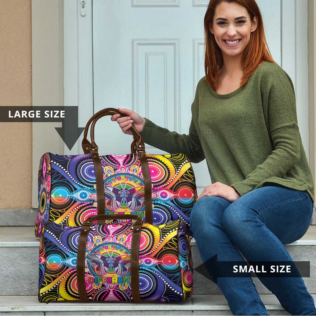 Australia Indigenous Autism Awareness Travel Bag Its Okay To Be Different