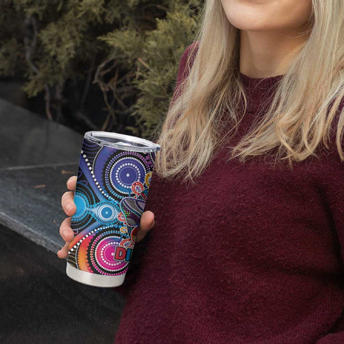 Australia Indigenous Autism Awareness Tumbler Cup Its Okay To Be Different