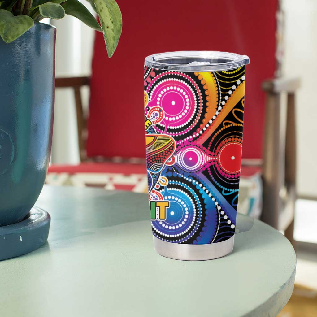 Australia Indigenous Autism Awareness Tumbler Cup Its Okay To Be Different