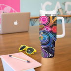 Australia Indigenous Autism Awareness Tumbler With Handle Its Okay To Be Different