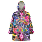 Australia Indigenous Autism Awareness Wearable Blanket Hoodie Its Okay To Be Different