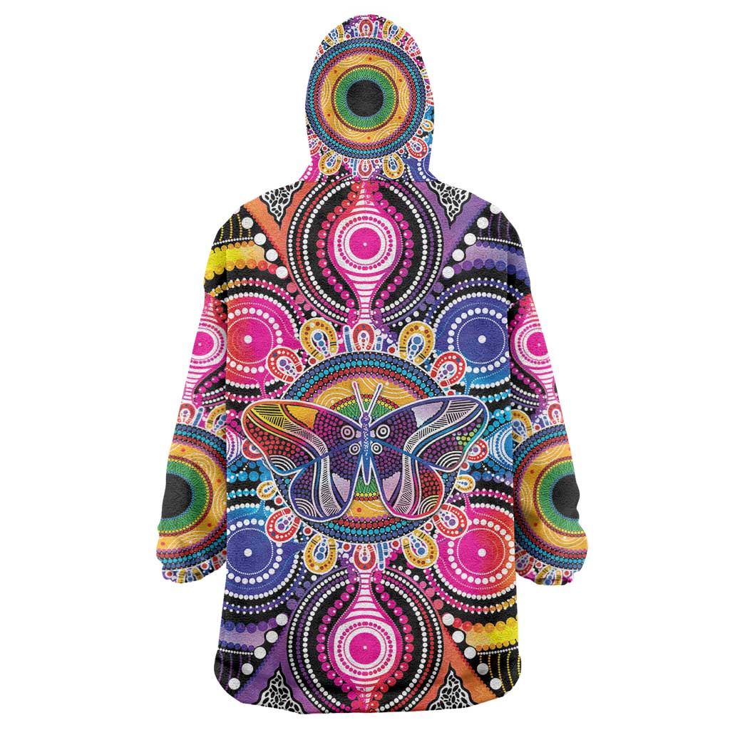 Australia Indigenous Autism Awareness Wearable Blanket Hoodie Its Okay To Be Different