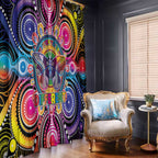 Australia Indigenous Autism Awareness Window Curtain Its Okay To Be Different