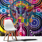 Australia Indigenous Autism Awareness Window Curtain Its Okay To Be Different