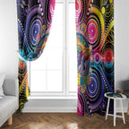 Australia Indigenous Autism Awareness Window Curtain Its Okay To Be Different