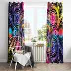 Australia Indigenous Autism Awareness Window Curtain Its Okay To Be Different