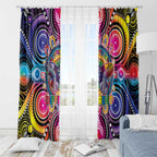 Australia Indigenous Autism Awareness Window Curtain Its Okay To Be Different