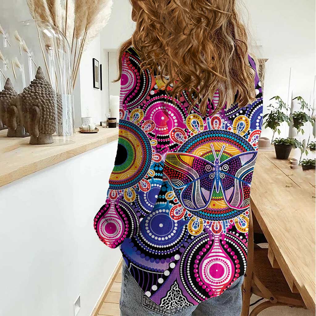 Australia Indigenous Autism Awareness Women Casual Shirt Its Okay To Be Different