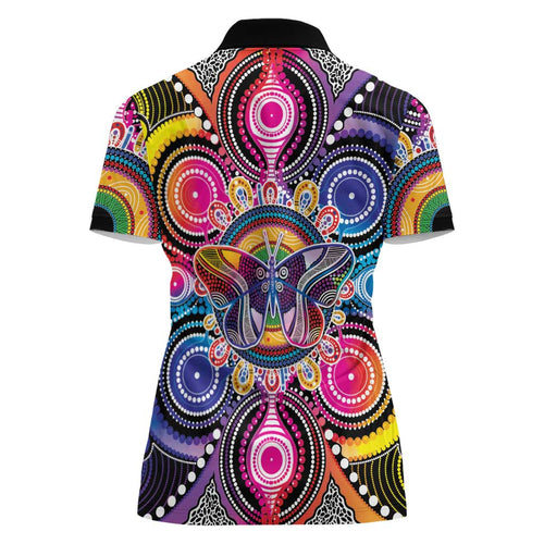 Australia Indigenous Autism Awareness Women Polo Shirt Its Okay To Be Different