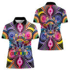 Australia Indigenous Autism Awareness Women Polo Shirt Its Okay To Be Different