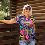 Australia Indigenous Autism Awareness Women Polo Shirt Its Okay To Be Different
