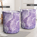 Australia Epilepsy Awareness Laundry Basket Purple Butterflies Aboriginal