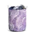 Australia Epilepsy Awareness Laundry Basket Purple Butterflies Aboriginal