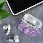Australia Epilepsy Awareness AirPods Case Purple Butterflies Aboriginal
