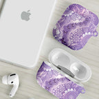 Australia Epilepsy Awareness AirPods Case Purple Butterflies Aboriginal