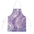Australia Epilepsy Awareness Apron Purple Butterflies Aboriginal