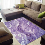 Australia Epilepsy Awareness Area Rug Purple Butterflies Aboriginal