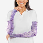 Australia Epilepsy Awareness Arm Sleeves Purple Butterflies Aboriginal